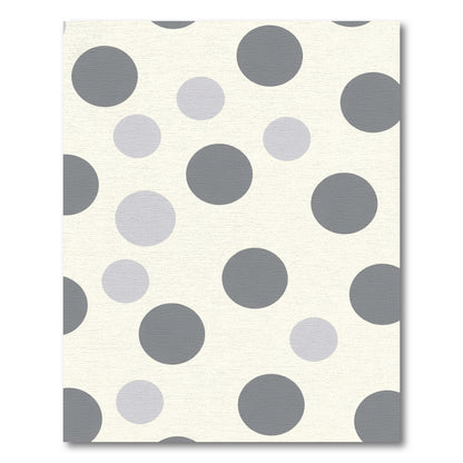 Gray Polka Dot Circles Rug