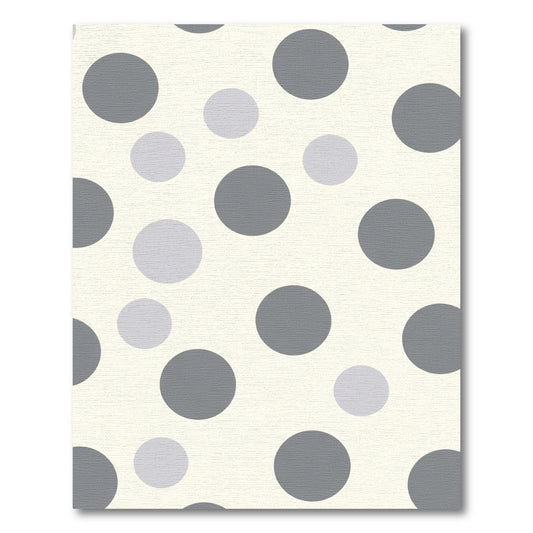 Gray Polka Dot Circles Rug