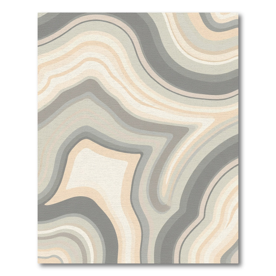 Abstract Swirl Agate Stone Rug