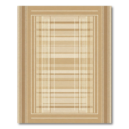 Earthy Tones Plaid Stripes Rug