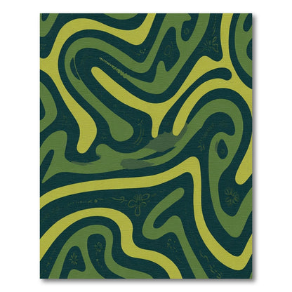 Earthy Swirl Botanical Garden Abstract Rug