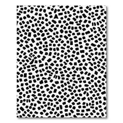 Black White Speckled Scatter Rug