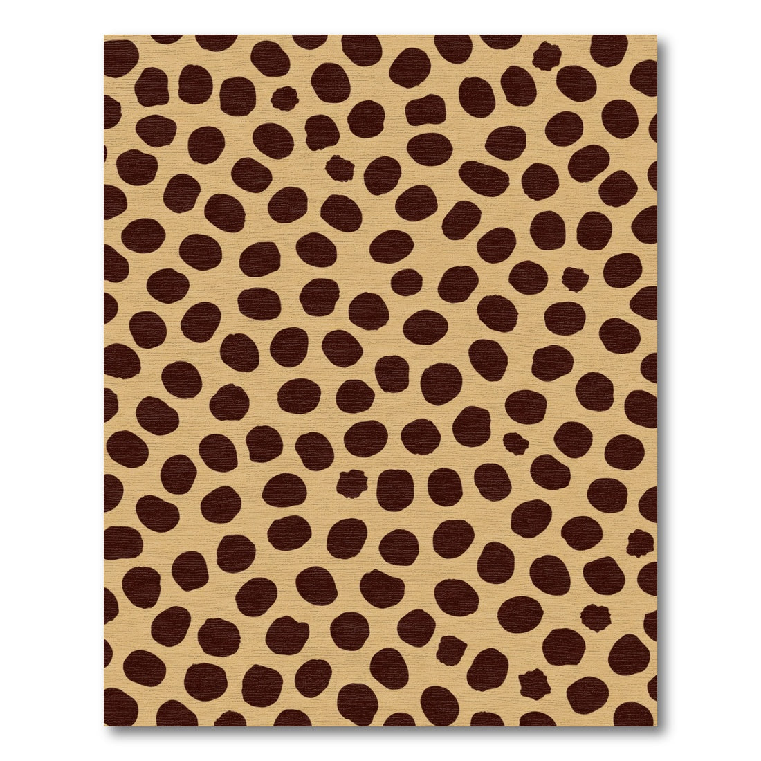 Tan Bronze Spotted Animal Print Rug
