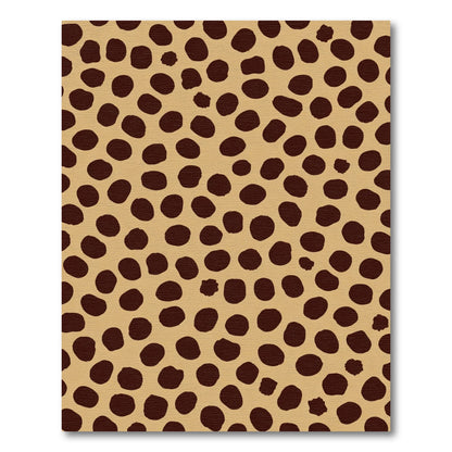 Tan Bronze Spotted Animal Print Rug