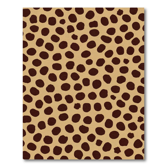Tan Bronze Spotted Animal Print Rug