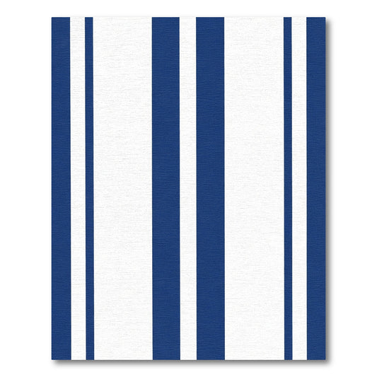 Classic Blue And White Stripe Rug