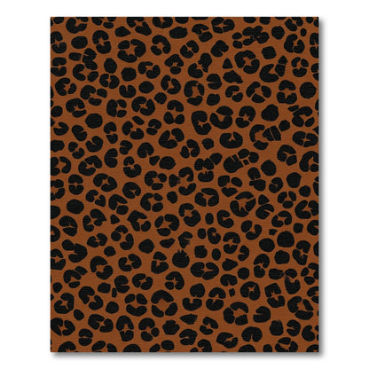 Classic Black Leopard Spot Rug