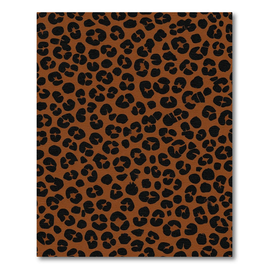 Classic Black Leopard Spot Rug