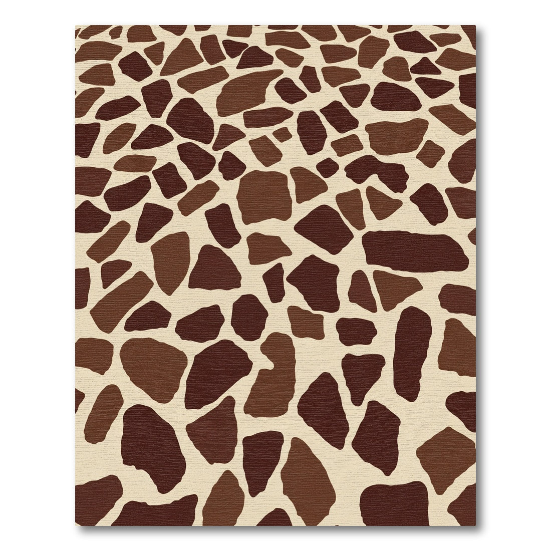 Brown Giraffe Print Texture Rug