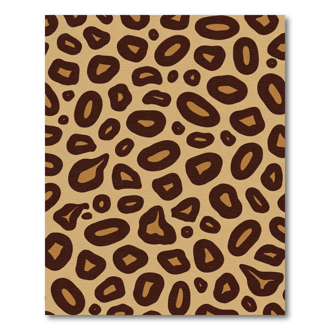 Brown Tan Leopard Spots Rug