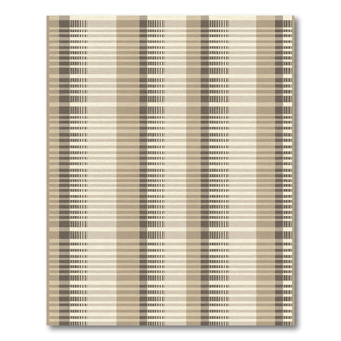 Neutral Beige Vertical Stripe Harmony Rug