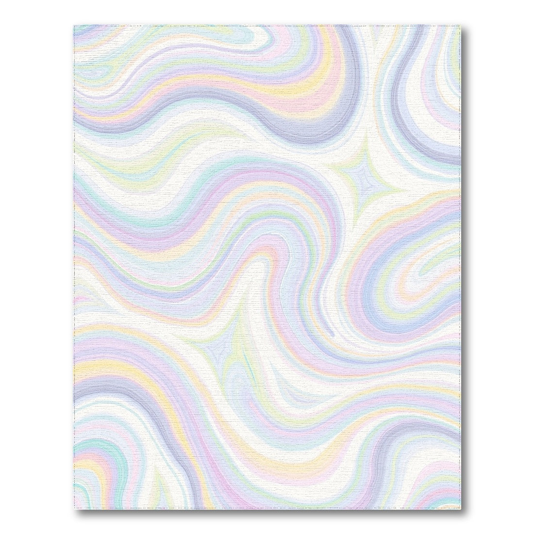 Pastel Wavy Swirl Rug