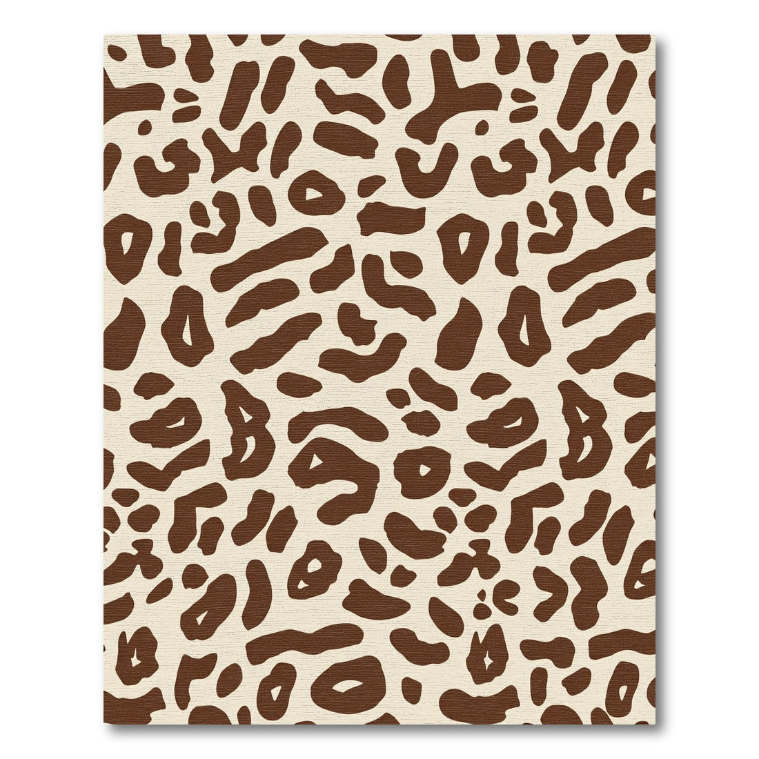 Warm Brown Cheetah Spot Rug
