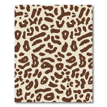 Warm Brown Cheetah Spot Rug