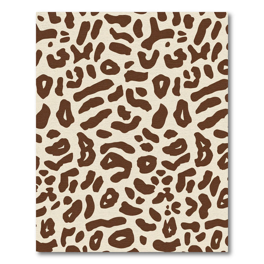 Warm Brown Cheetah Spot Rug