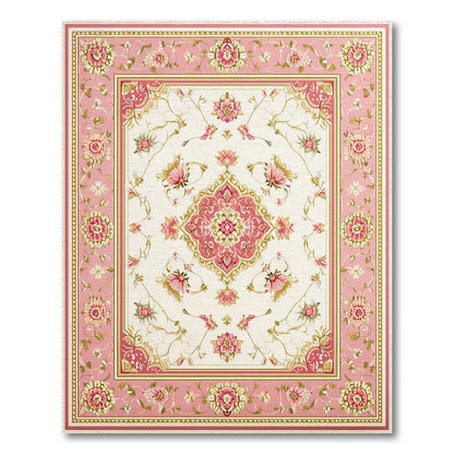Pink Floral Vintage No. 58 Area Rug