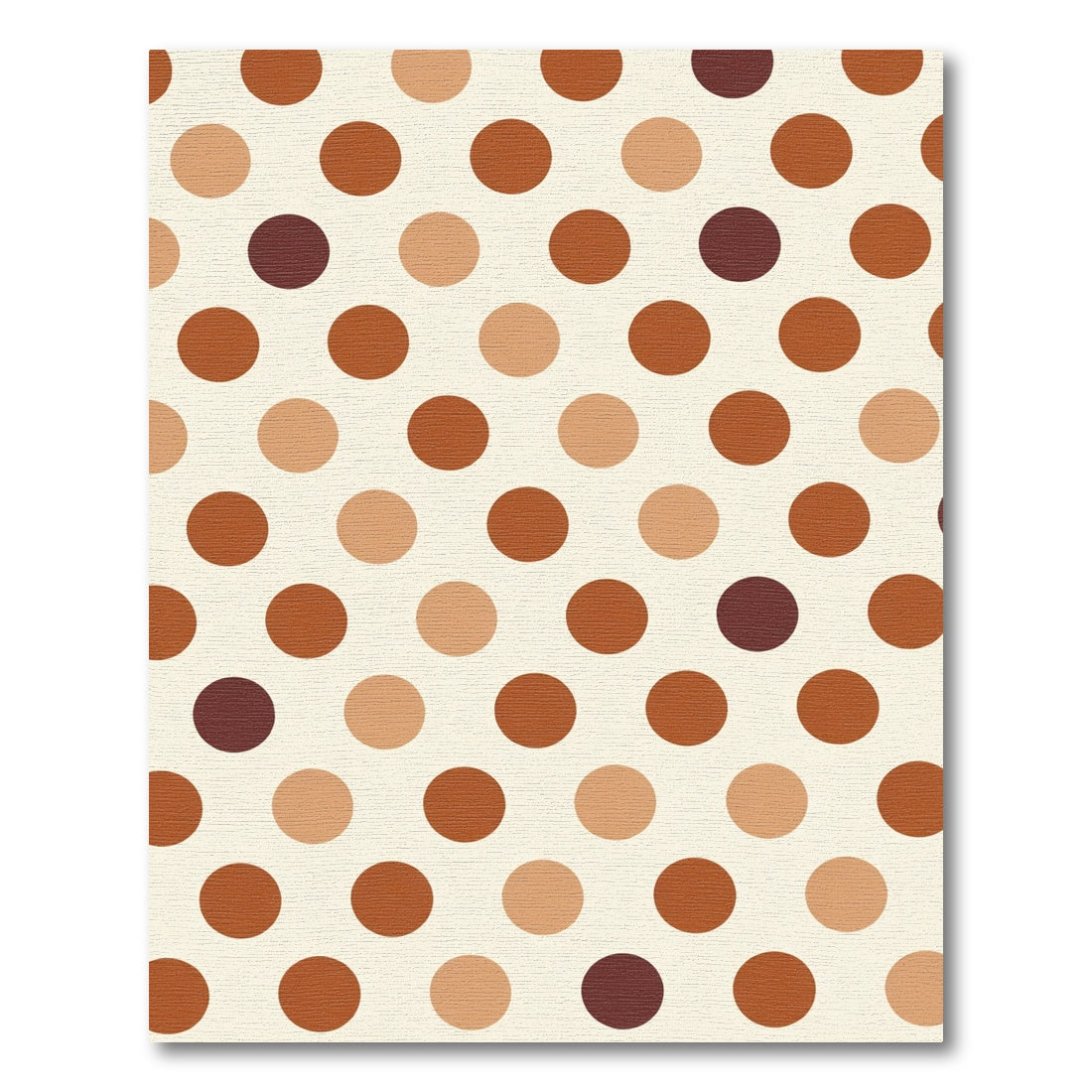 Rich Earth Toned Polka Dot Medley Rug