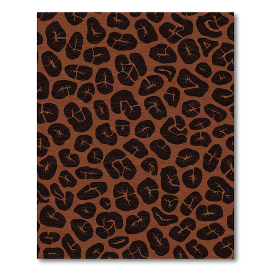 Brown Black Animal Print Spots Rug