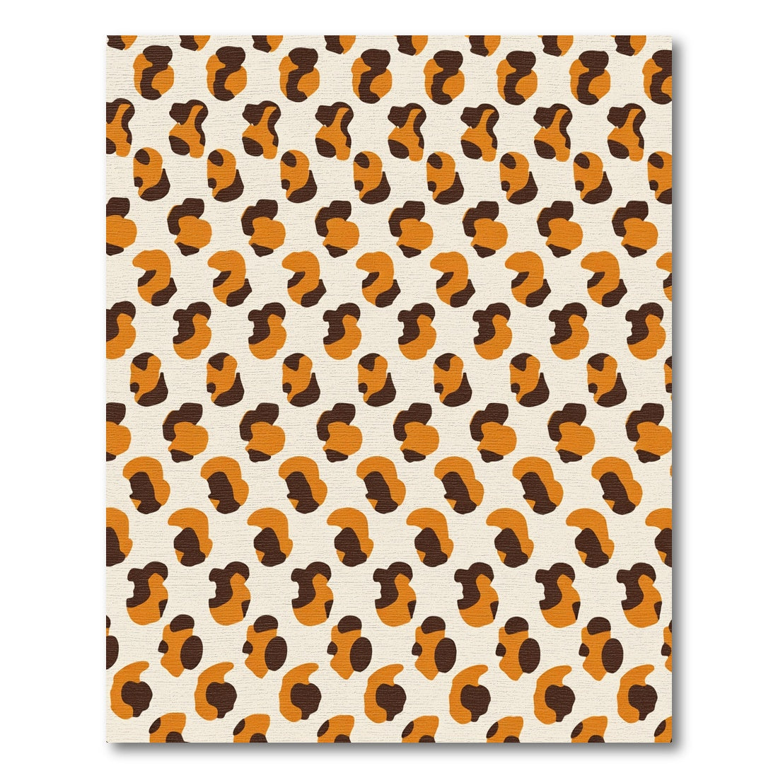 Orange Brown Spots Repeat Rug