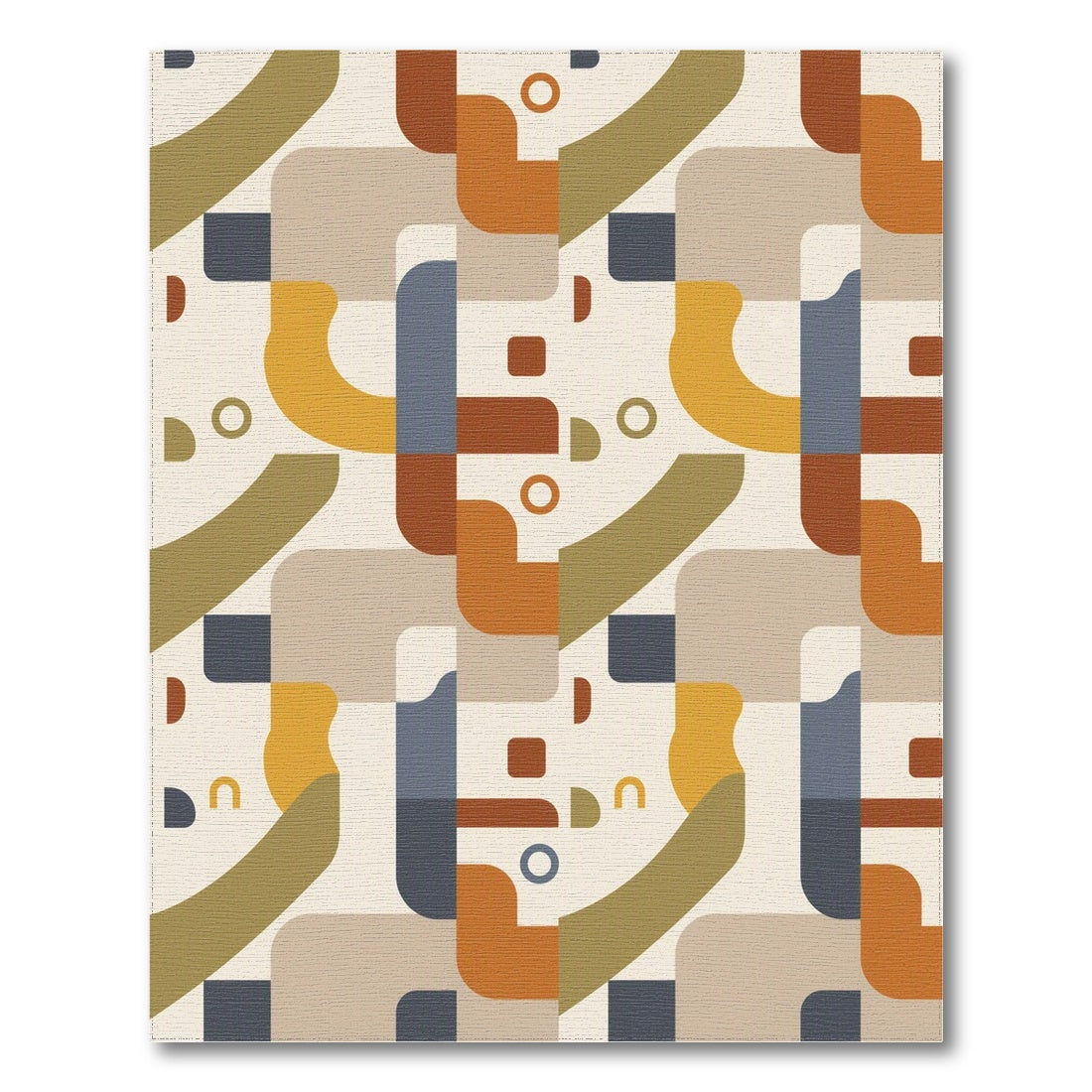 Multi-color and Patterns Geometric Modern Geometric Multi-Color Area Rug