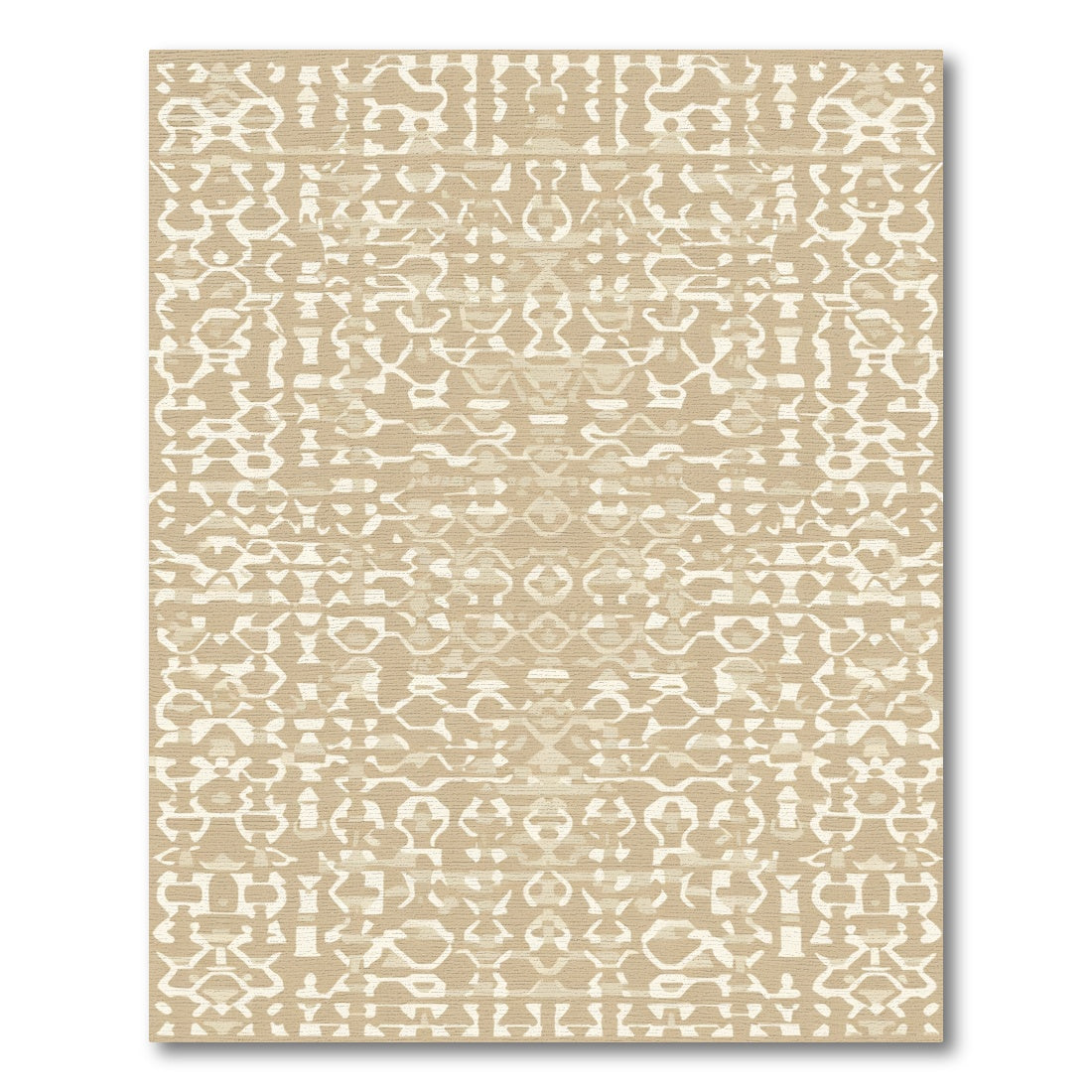 Neutral Geometric Ethnic Abstract Rug