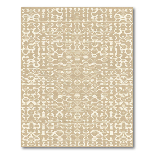 Neutral Geometric Ethnic Abstract Rug