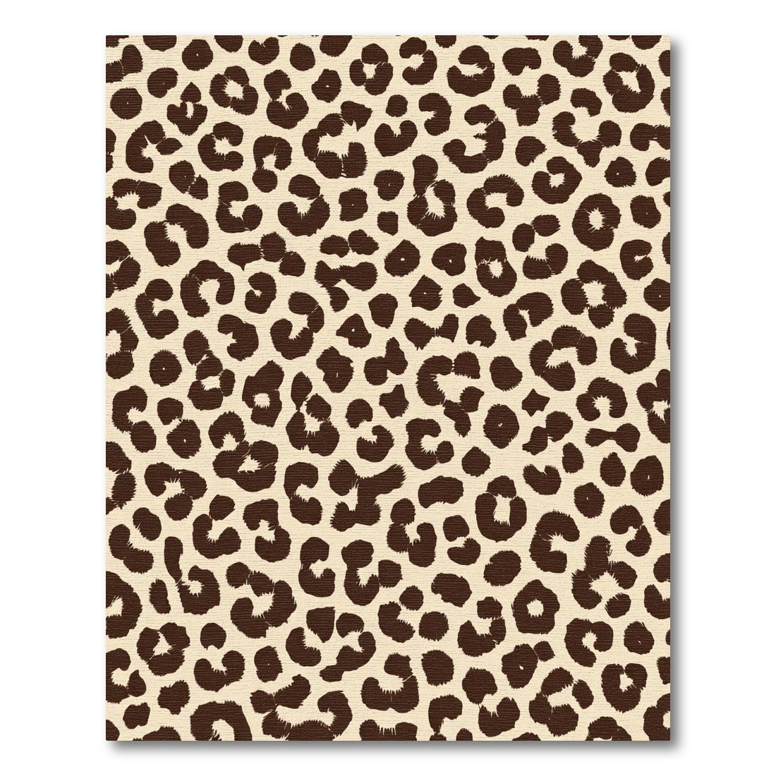Classic Brown Leopard Spots Rug
