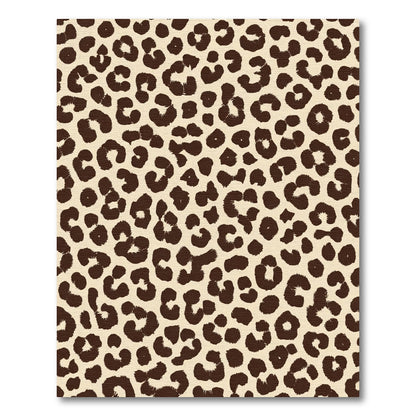 Classic Brown Leopard Spots Rug
