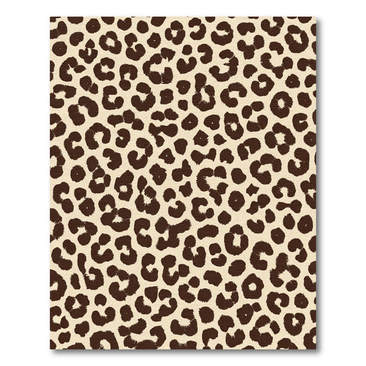 Classic Brown Leopard Spots Rug