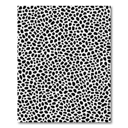 Black White Organic Spots Rug