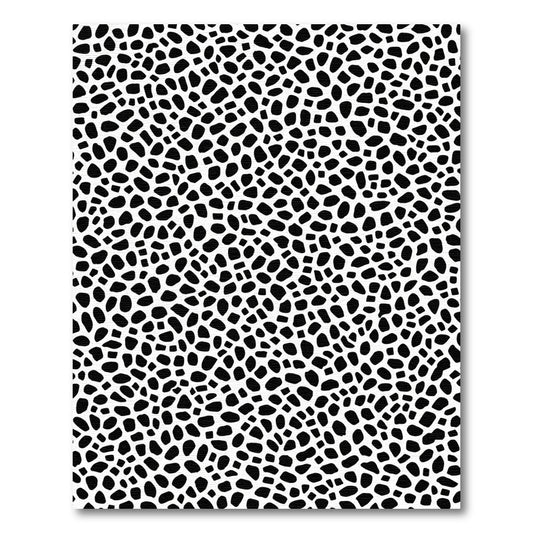 Black White Organic Spots Rug