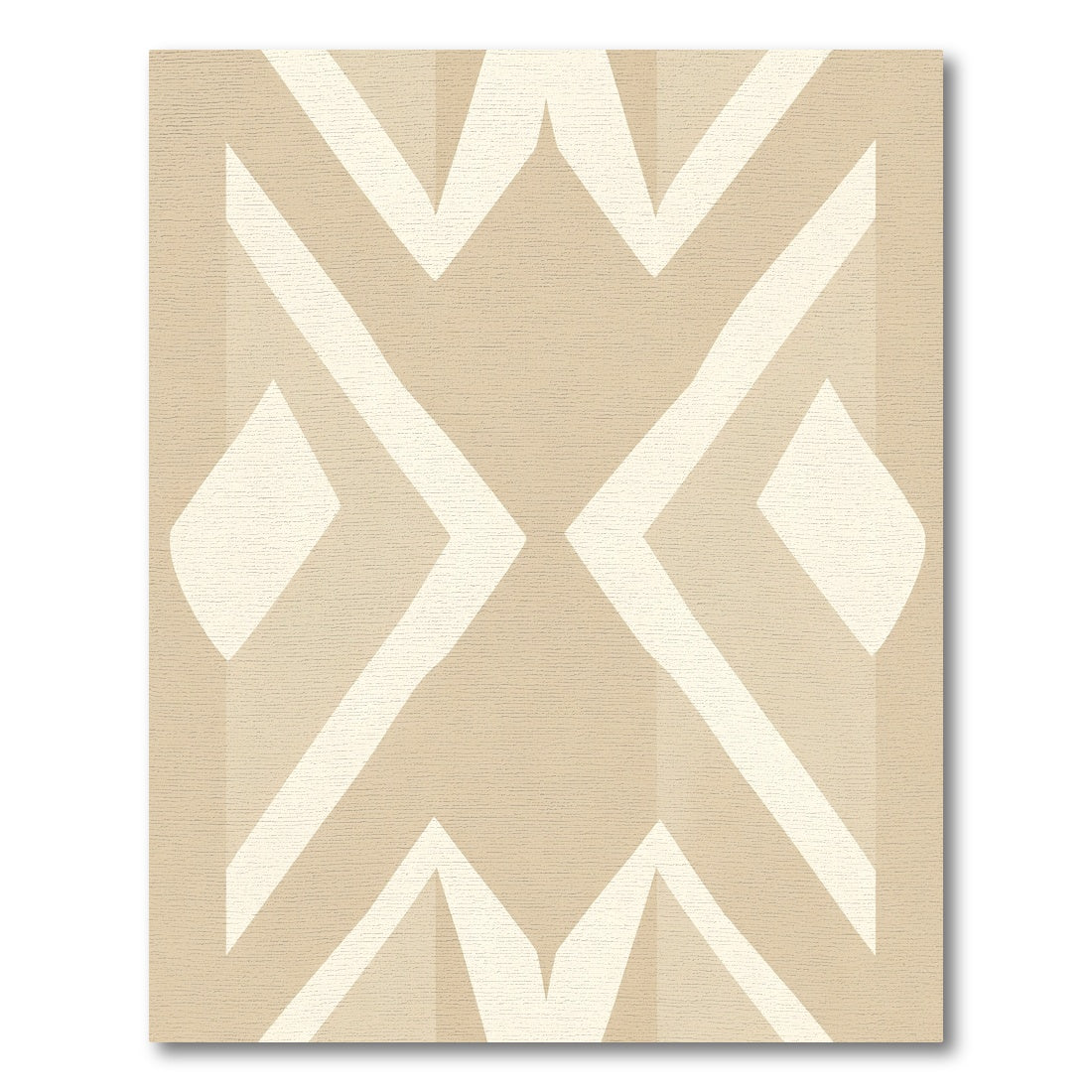 Neutral Geometric Abstract Stripes Rug