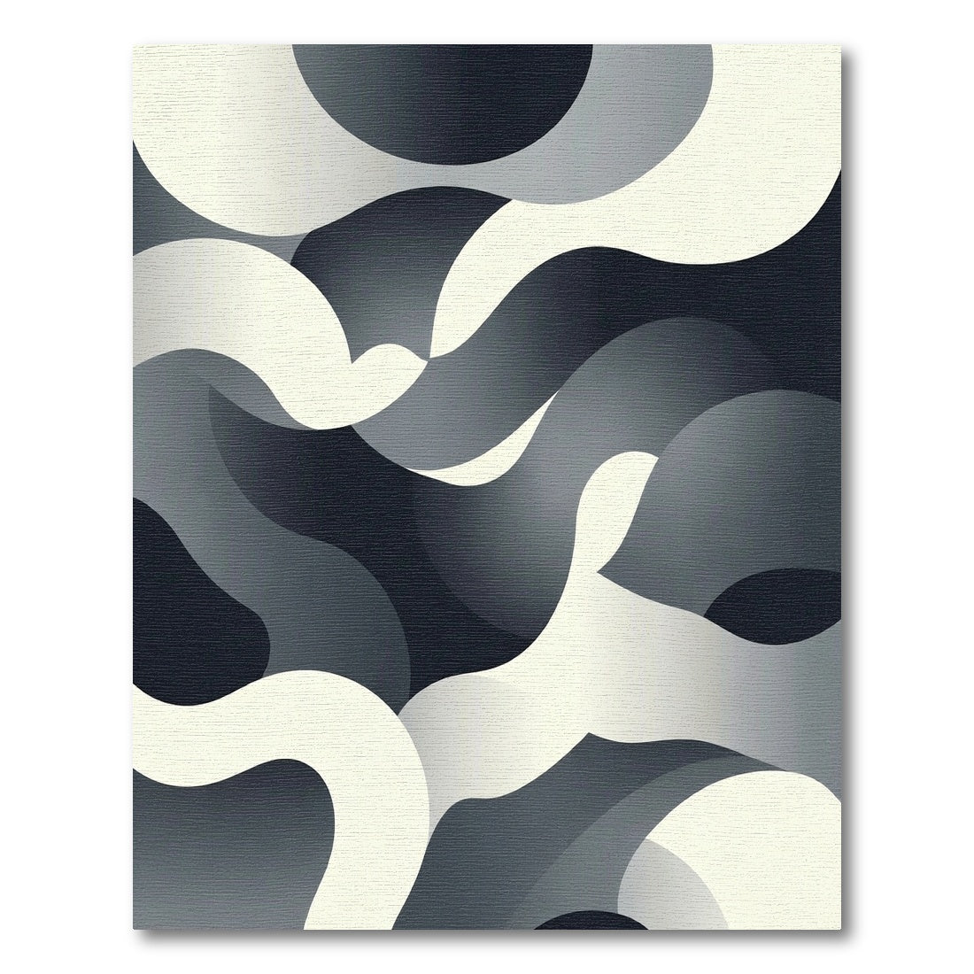 Monochromatic Abstract Flowing Waves Rug