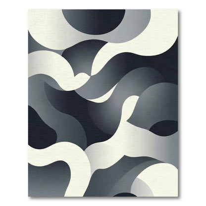 Monochromatic Abstract Flowing Waves Rug