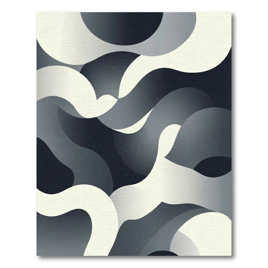 Monochromatic Abstract Flowing Waves Rug