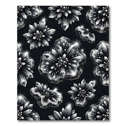 Monochromatic Crystal Cluster Formation Rug
