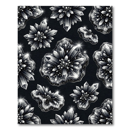 Monochromatic Crystal Cluster Formation Rug