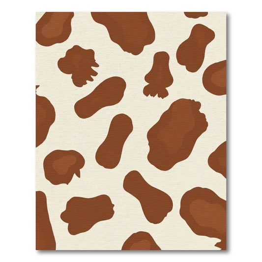 Brown White Cow Spots Rug