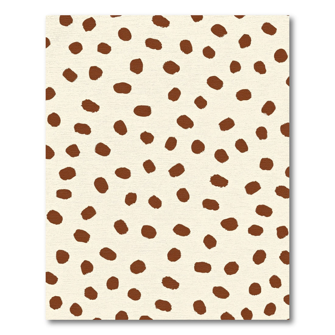 Brown Spotted Light Cream Contemporary Rug