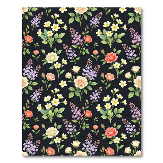 Vintage Floral Garden Bouquet Rug