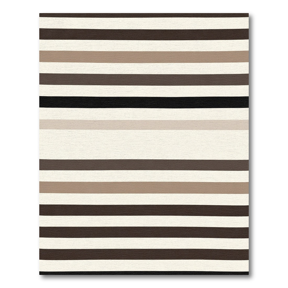 Neutral Tone Horizontal Stripe Rug
