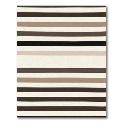 Neutral Tone Horizontal Stripe Rug