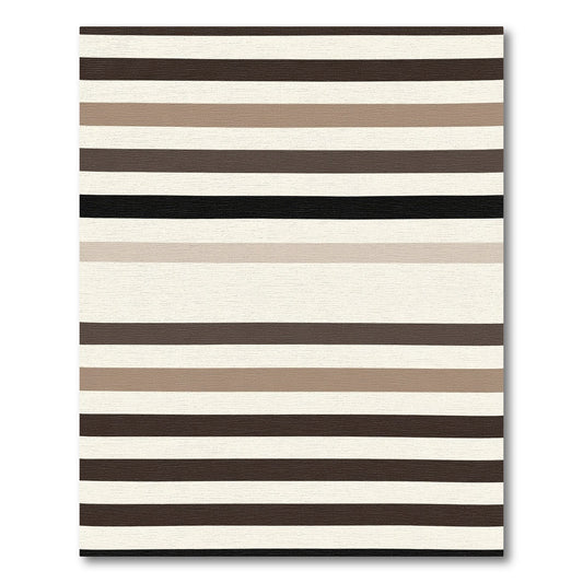 Neutral Tone Horizontal Stripe Rug