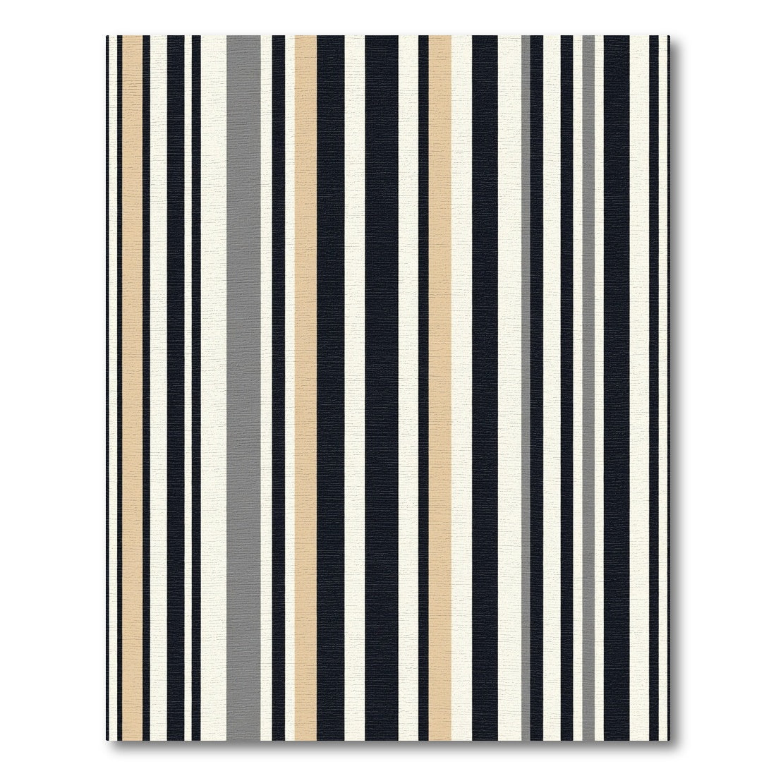 Modern Beige Tan Dark Gray Stripes Rug