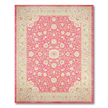 ODIKA Blush Pink Floral Medallion Rug