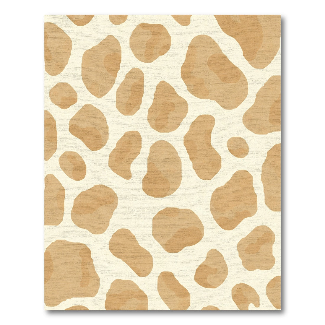 Golden Brown Abstract Spots Rug