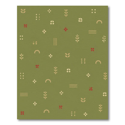 Green Boho Chic Washable Area Rug