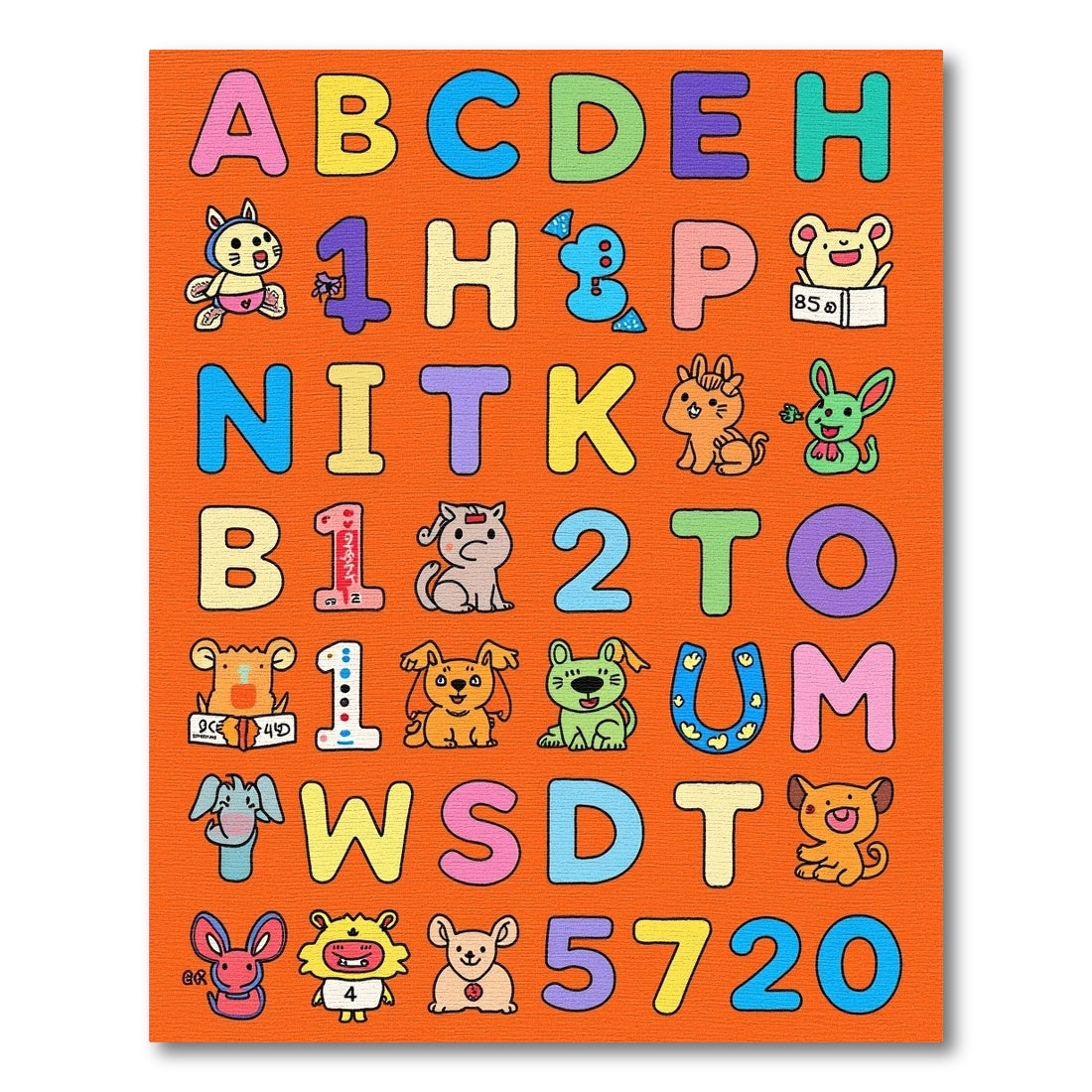 Alphabet Animals And Numbers Rug