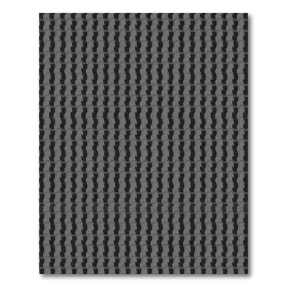 Monochromatic Houndstooth Geometric Rug