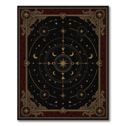 Celestial Gold Star Map Area Rug